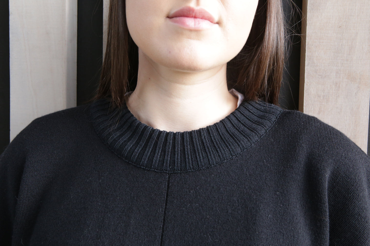 100% Merino Wool Cape – Black & Navy