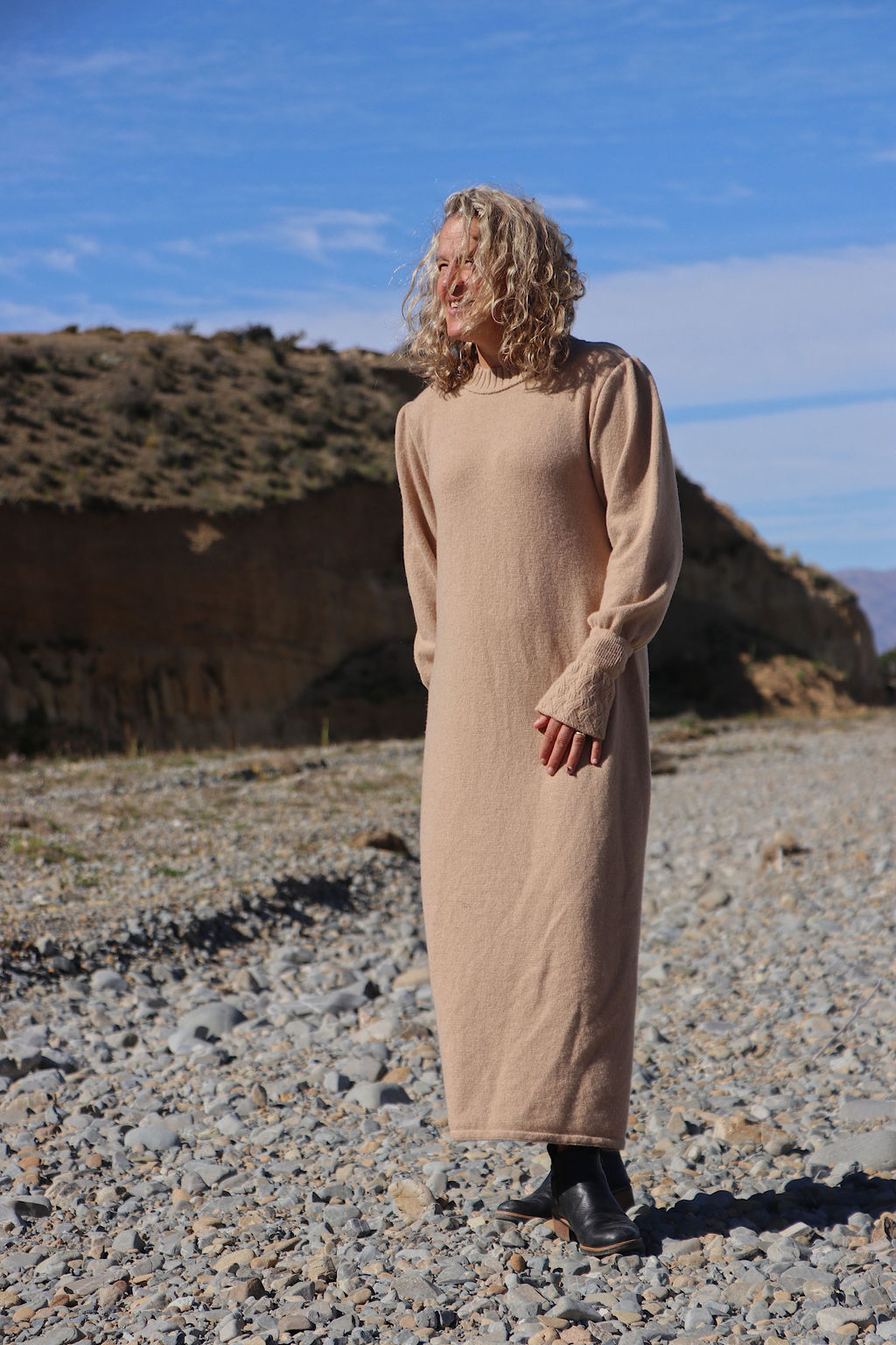 Full Length Wool Dress