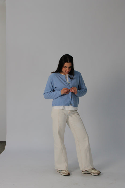 crew neck cardi
