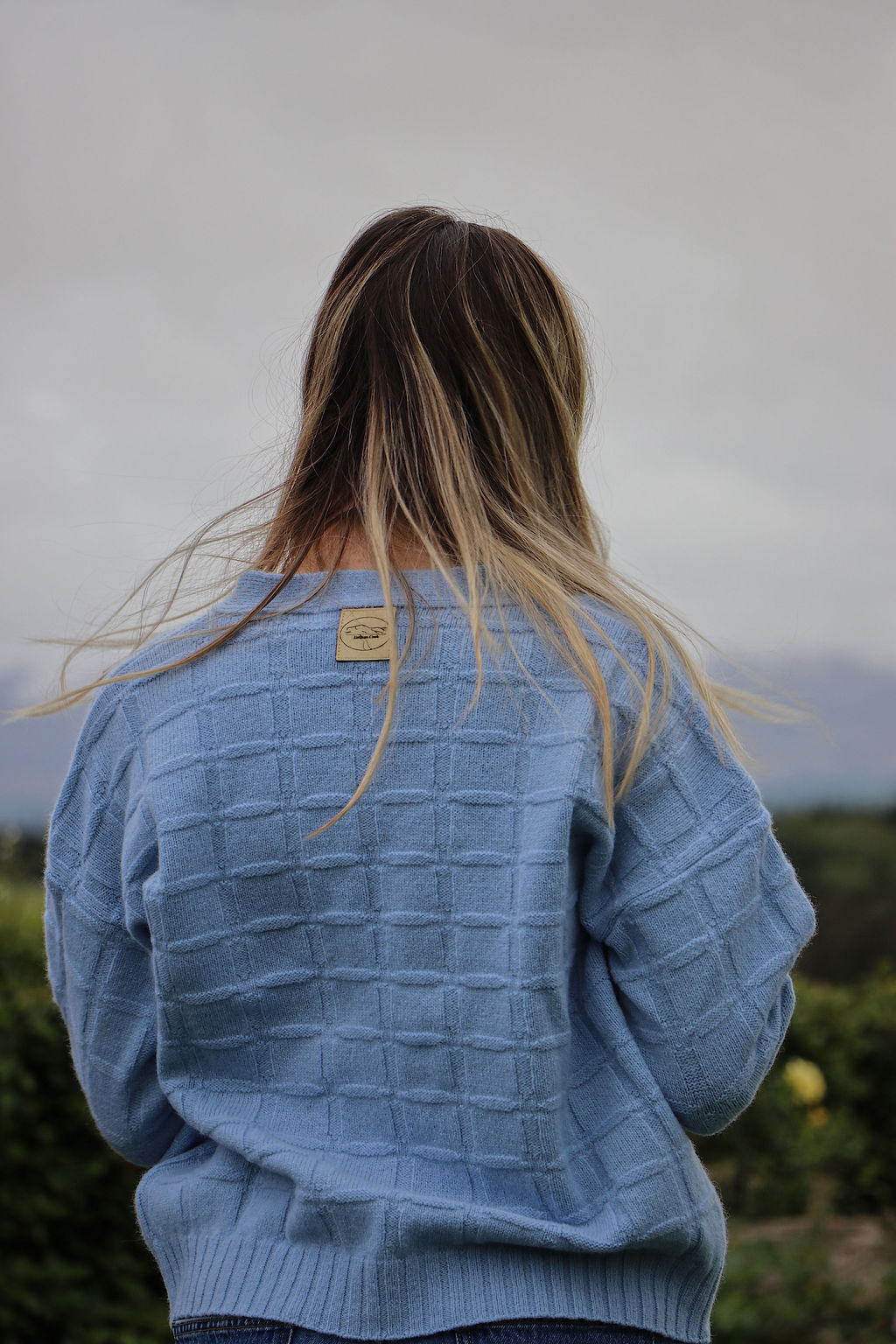 check cardigan